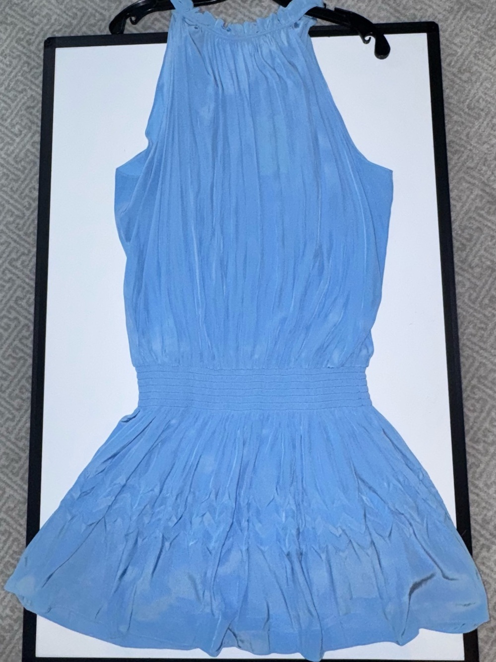 NEW Ramy Brook Light Blue Halter Romper - Picture 2 of 2